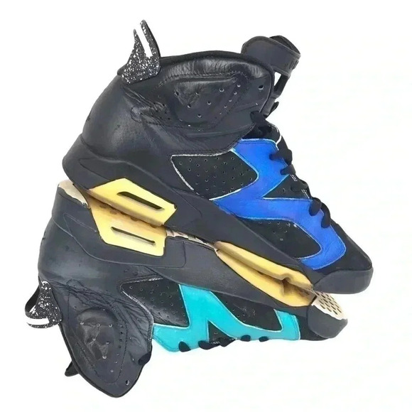 NIKE AIR JORDAN 6 VI RETRO OREO CUSTOM SNEAKERS 384664-101 MENS SIZE 11 $890 - Picture 13 of 16